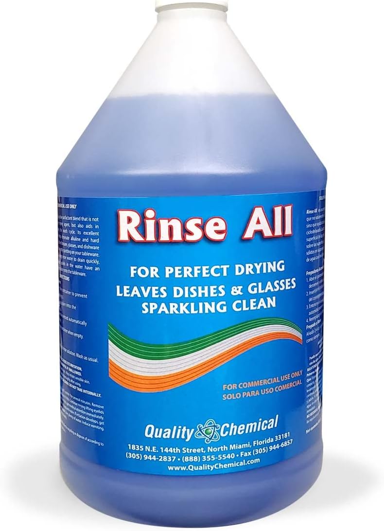 Rinse All / Commercial Industrial Grade Rinse Aid / 1 Gallon (128 oz.)