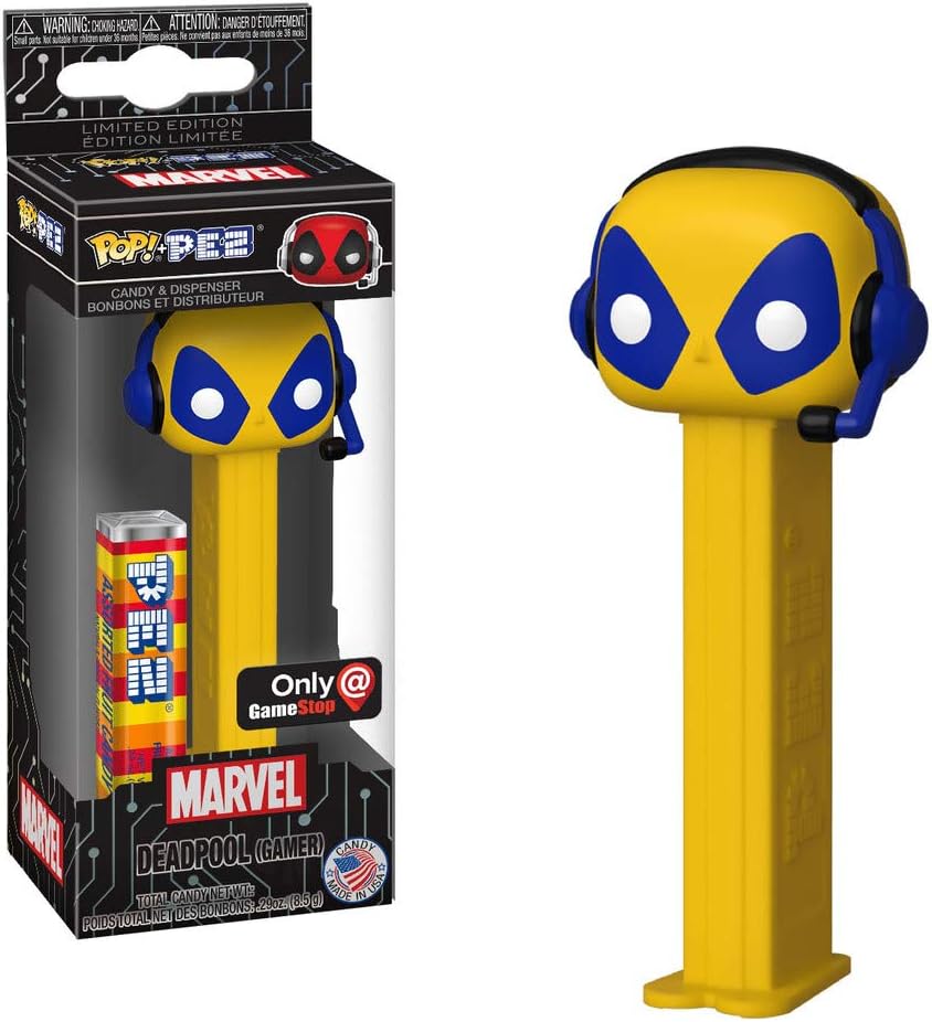 Funko Pop! Pez: Marvel - Yellow Deadpool (Gamer) Exclusive