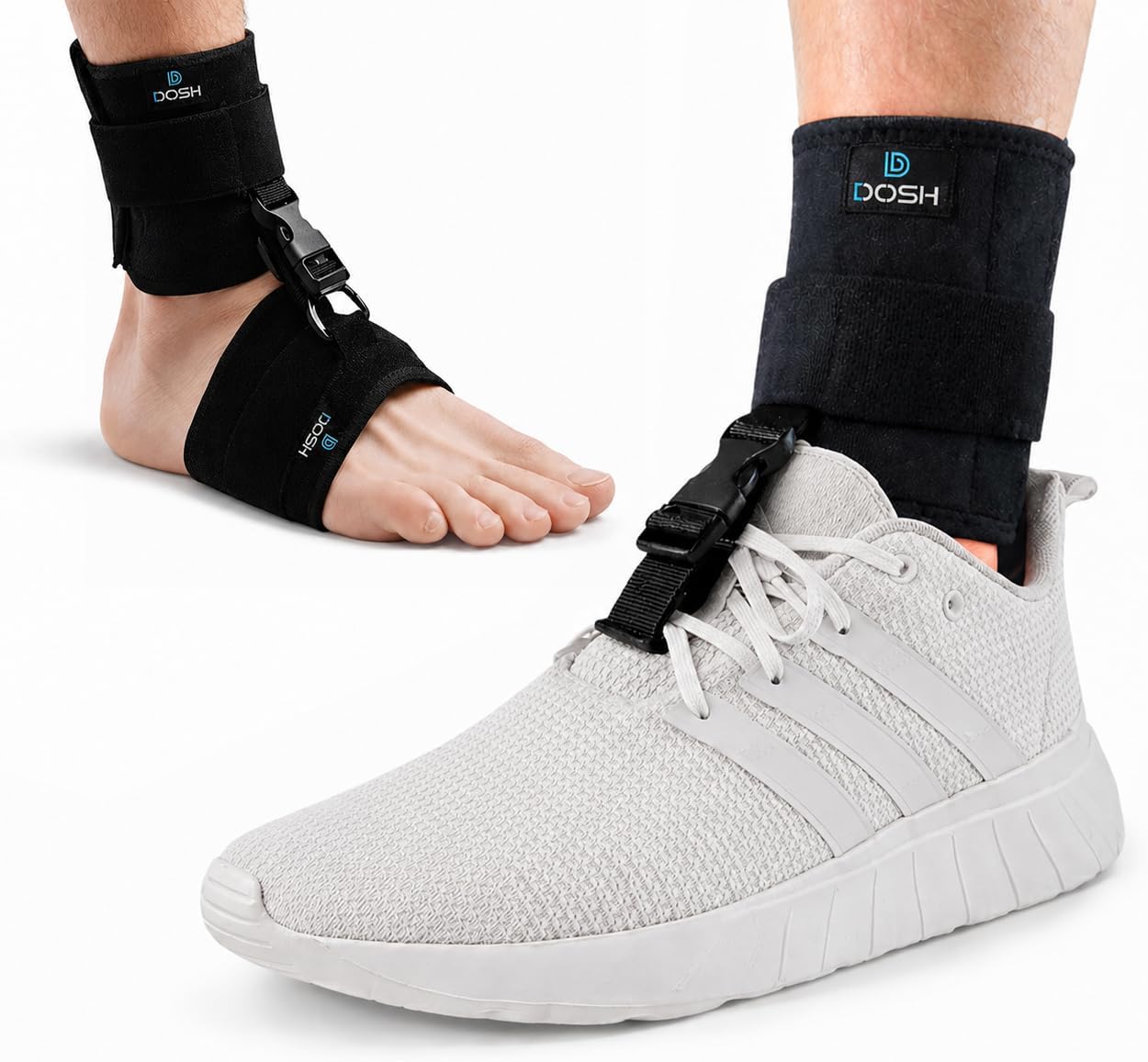 Dosh AFO Foot Drop Brace - Drop Foot Brace for Walking - AFO - Unisex (Black)