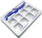 Dental Posterior Teeth Aesthetic Printing Kit, Temporary Tooth Repair Kit for Missing Broken Teeth Rubber Dental Filling Restoration Tool.