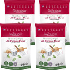 Extra White Gold All Purpose Flour – Gluten Free Flour Blend For Baking & Cooking – [Kosher] [Gluten Free] [Vegan] [Soy Free] [Nut Free] [Dairy Free] – 15.9 Ounces (4 pack)