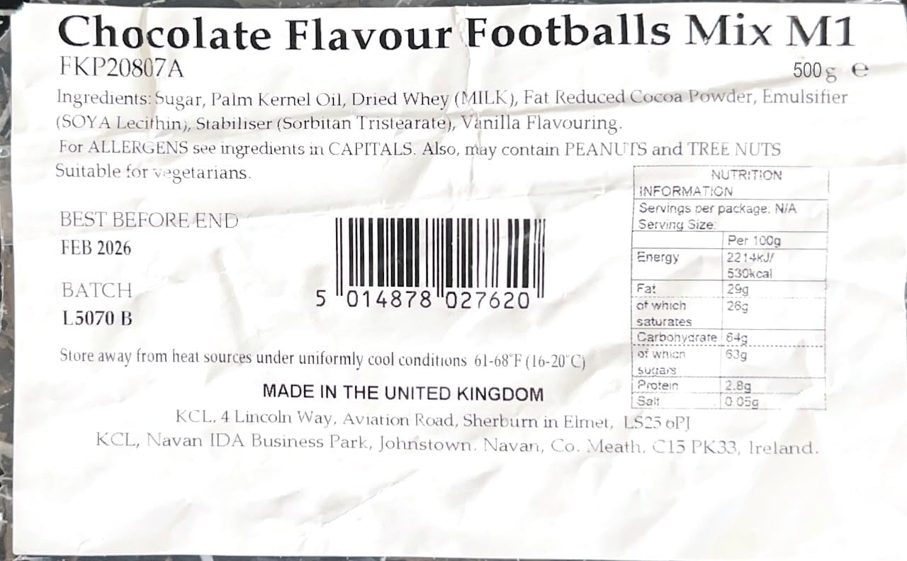 CANDY Chocolate Footballs (500g bag) (pack of 105)
