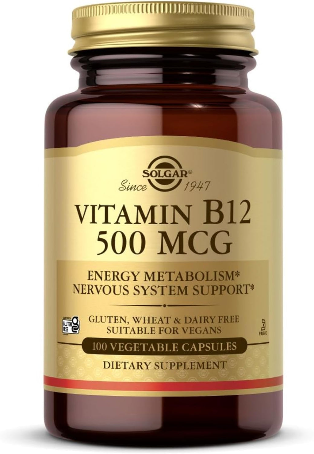 Vitamin B-12 500mcg Solgar 100 Caps