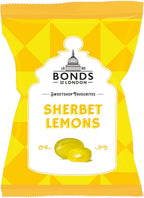 Original Bonds London Sherbet Lemons Bag Lemon Flavored Boiled Sweets With A Sherbet Centre Imported From The UK England British Candy Sweetshop Lemon Sherbets - PACK OF 10