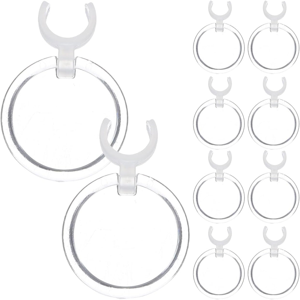 10Pcs Clip-Style Diamond Magnifiers with Drill Pen Holder Plastic Magnifying Glass for Precise Diamond Art Crafting