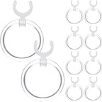 10Pcs Clip-Style Diamond Magnifiers with Drill Pen Holder Plastic Magnifying Glass for Precise Diamond Art Crafting