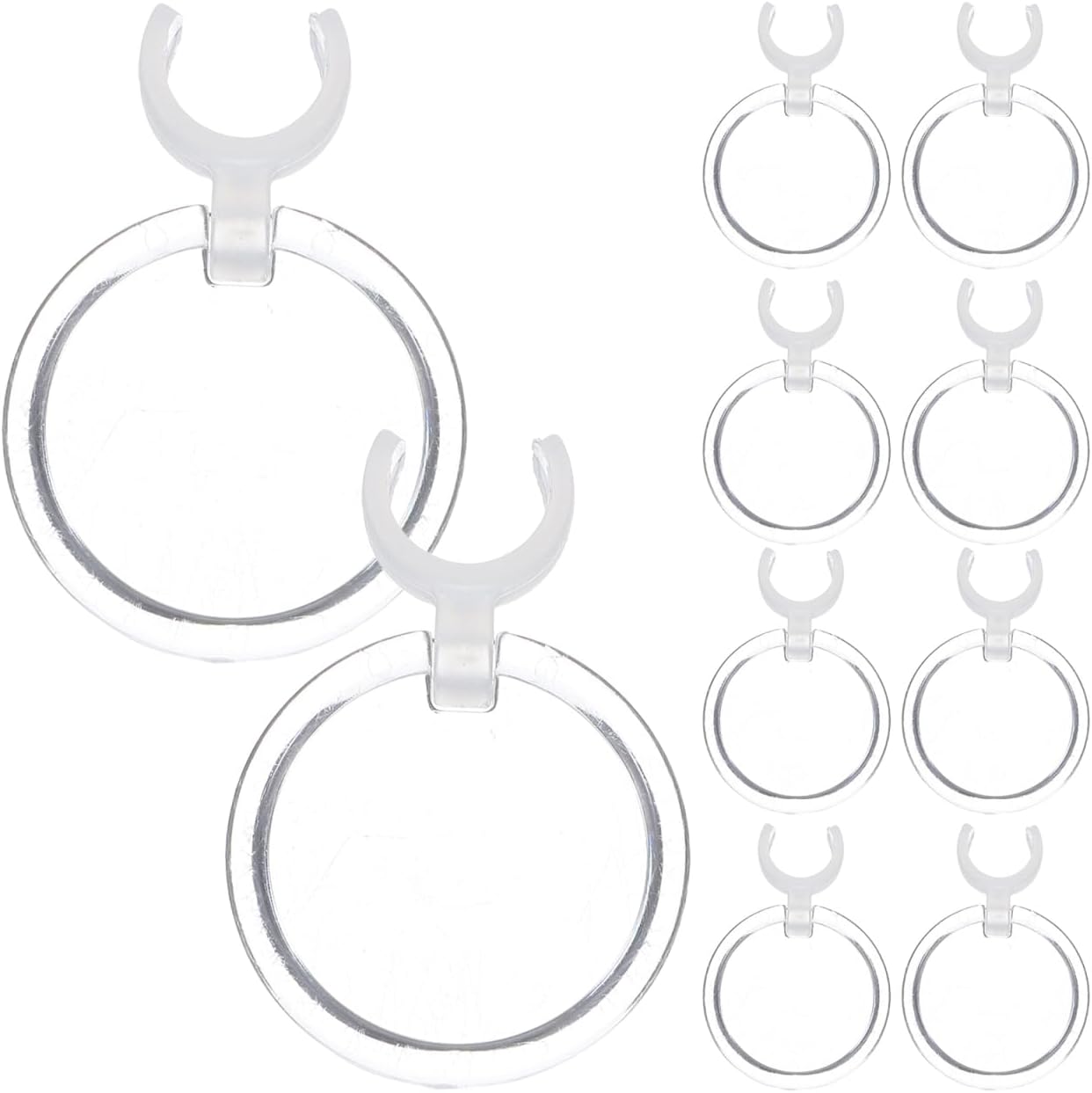 10Pcs Clip-Style Diamond Magnifiers with Drill Pen Holder Plastic Magnifying Glass for Precise Diamond Art Crafting
