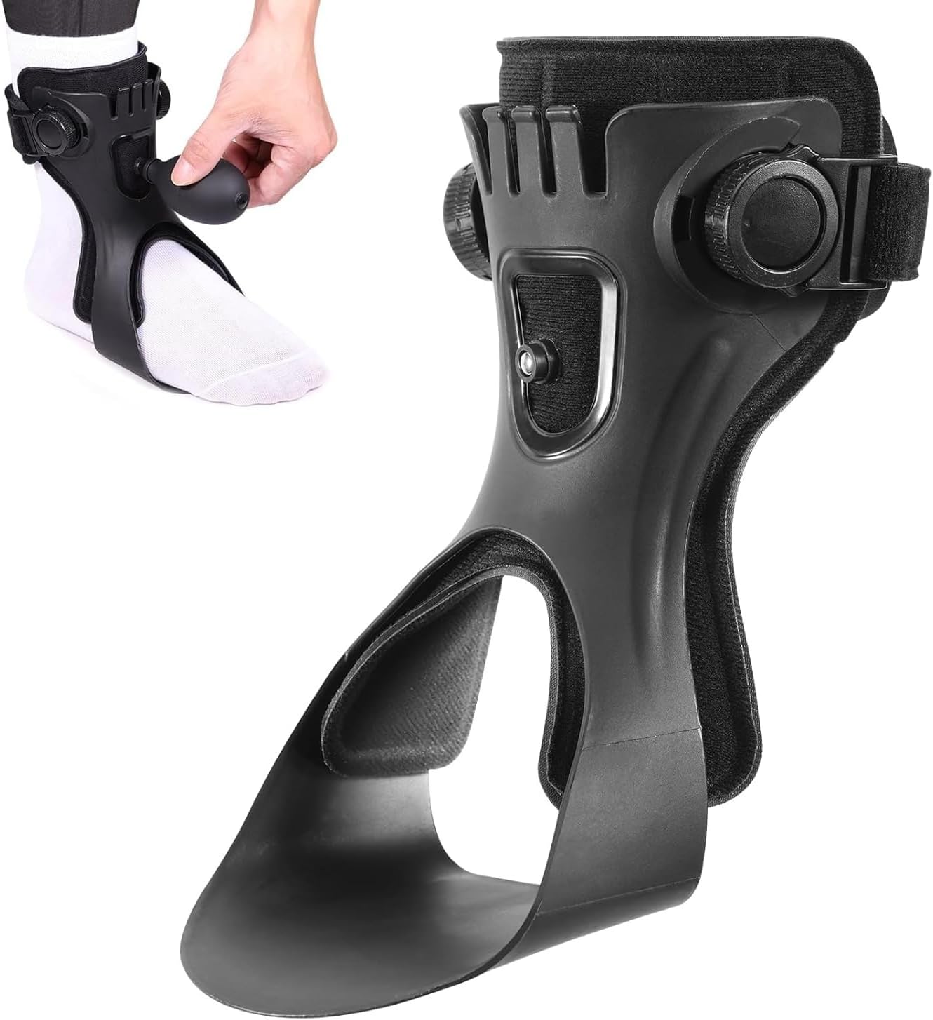 Cedro Foot Drop Afo Brace,Footsdrops Braces for Walking,Breathable Ankle Foots Orthosis Support Braces (Left(Airbag),Medium)
