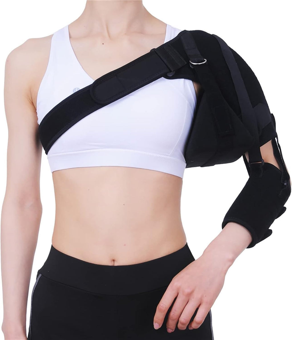 Adjustable Shoulder Arm Support Be with Armpit Pillow for Stroke Hemiplegia Recovery, Left Shoulder Stabilizer for Subluxation Relief