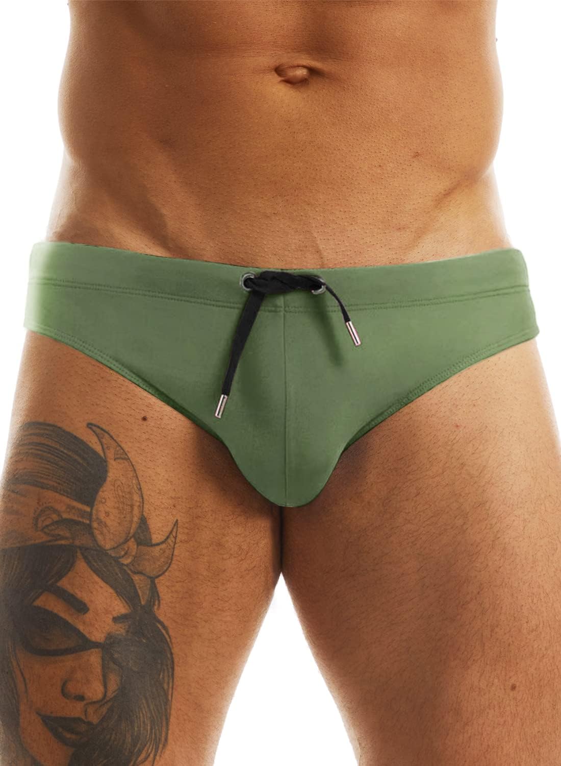 MIZOK Men's Swimwear Bikini Swimming Briefs Drawstring Swimsuits Board Surf Shorts Trunks