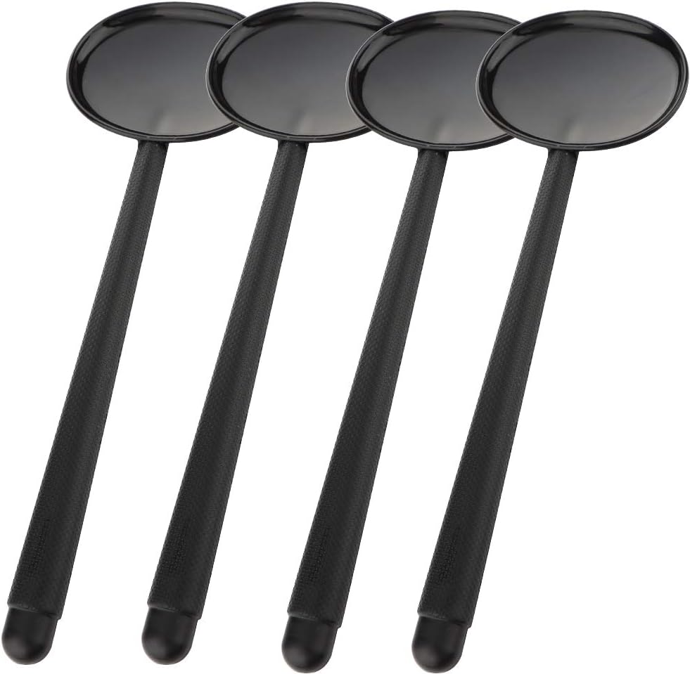 4 Pack Black Handheld Eye Occluder Plastic Vision Optics Optometry Instrument for Eye Chart Exam