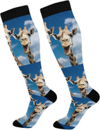 Compression Socks for Women and Men 20-30 mmHg Knee High Socks for Nurses Travel