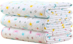 Waterproof Changing Pads Portable - Breathable Leak Proof Mattress Pad Protector Baby Changing Mat for Toddler, Kids Pack of 3 (M (27.5 x 19.7 Inch))