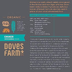Doves Farm Organic Stoneground Wholemeal Emmer Flour 2.2 lb (1 kg) - High Protein Ancient Grain Emmer Whole Wheat, British Baking Flour for Breads & Cakes, Kosher & Vegan, Imported from UK