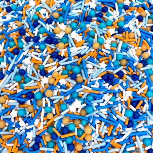 Manvscakes | Sprinkles | 4 oz | Cake sprinkles | Cupcake sprinkles | Baking | Sprinkle mix | Edible sprinkle (Baby blue)