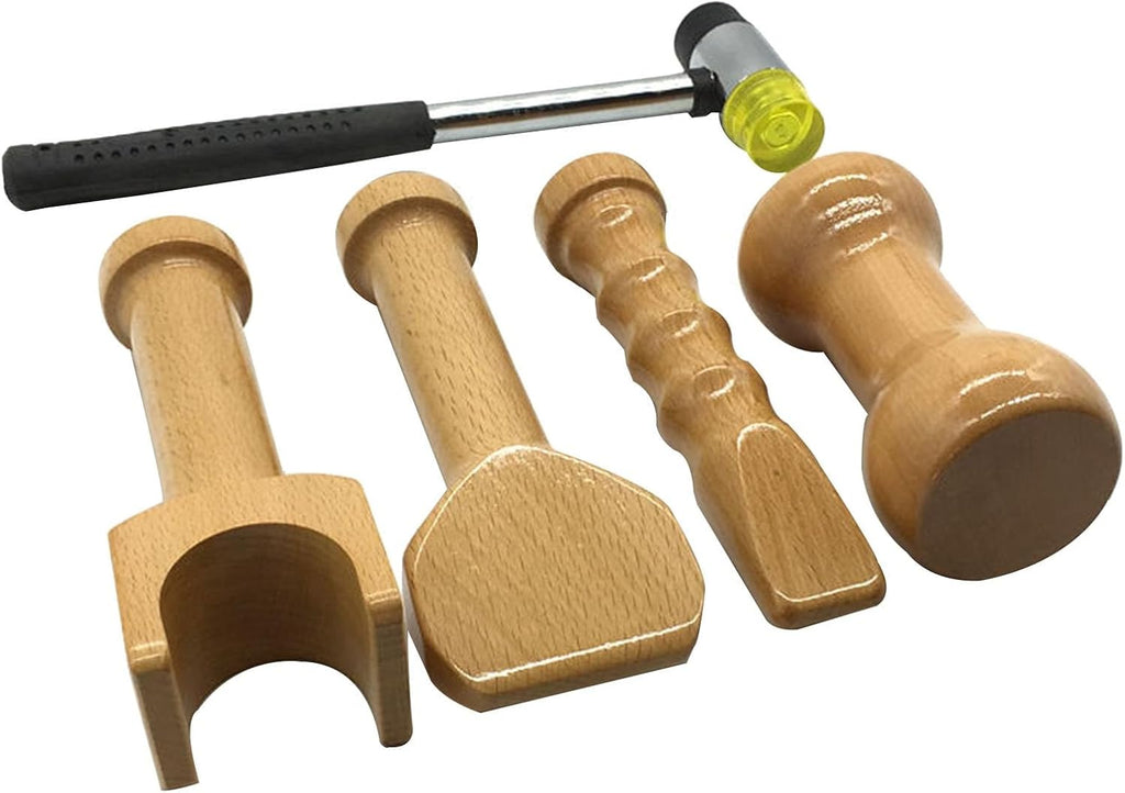 NICHOY Spine Chiropractic Tool,Tok Sen Massage Tools,Home Use Chiropractic Hammer and Chisel,Positive Hammer Ridge Therapy Tool,Improve Joint Pain(5 PCS)