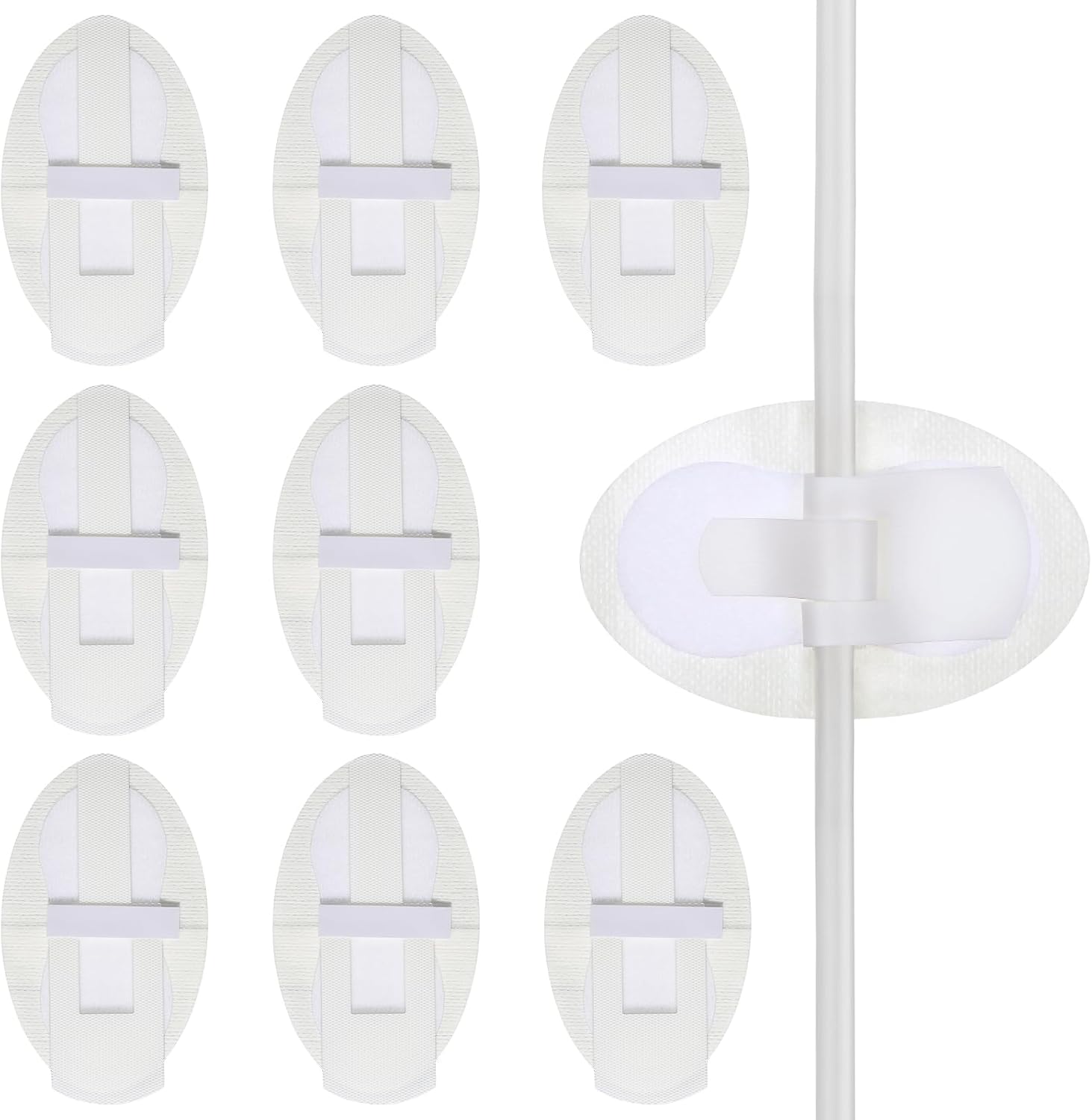 EXCEART 10pcs Catheter Stabilization Device Legband Holder Sticker Catheter Tube Holder Perspiration Holes Legband Holder Urine Bag Holder Care, White, 11X6.5X0.5CM