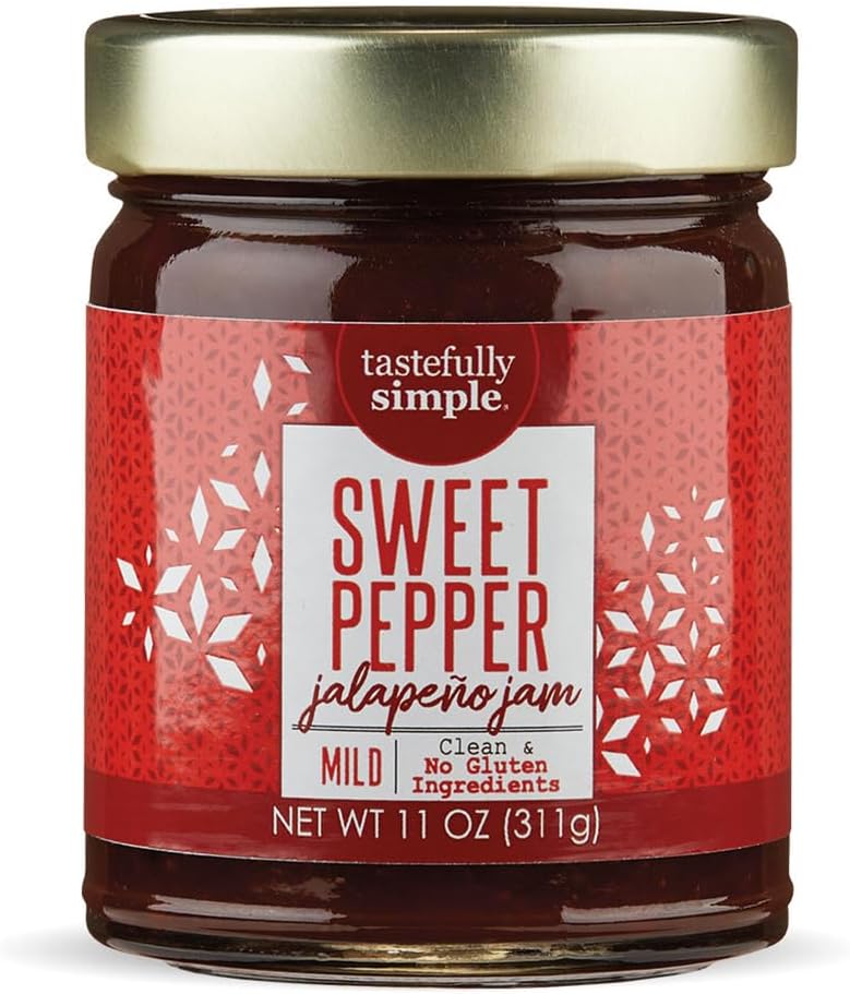 Tastefully Simple Sweet Pepper Jalapeno Jam, 11 Ounce