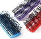 Anti Static Massage Hair Brush, Red Black Cushion Vent Air Cushion Comb for Curly Straight Hair, Styling Scalp Massager for Detangling and Smoothing(1pc random color)