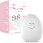 Electric Shaver for Women, 5D Floating Rotary Razor Hair Remover, Wet/Dry Face & Body Shaver for Arms, Legs and Underarms, Portable Travel Mini Size for Her White