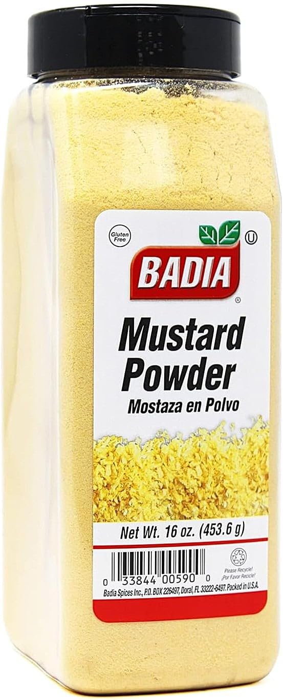 Badia Mustard Powder 16 oz – Versatile Ground Yellow Mustard – Gluten Free, Kosher, MSG Free