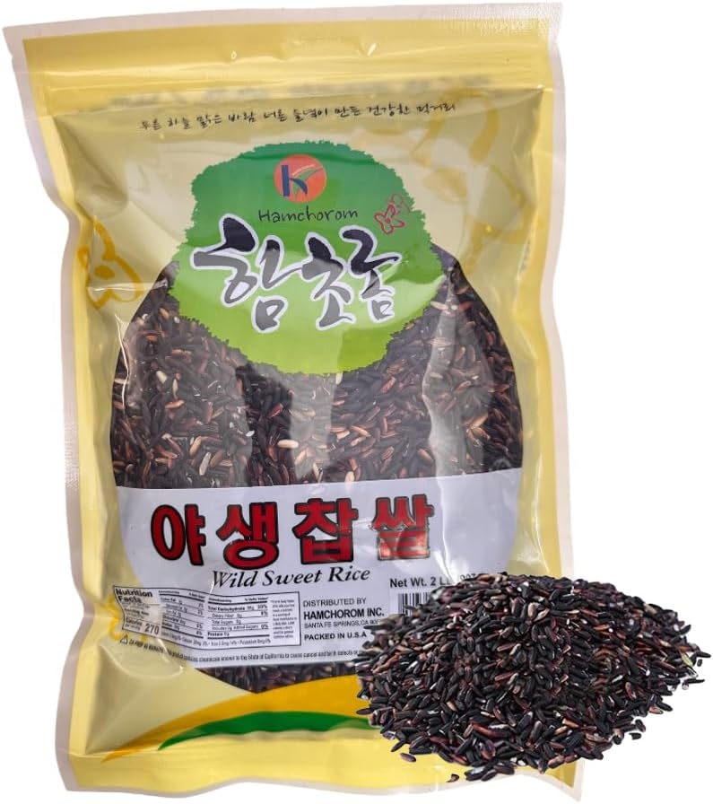 Black Sweet Rice Wild Sweet Rice Wild Rice 야생찹쌀 2lb