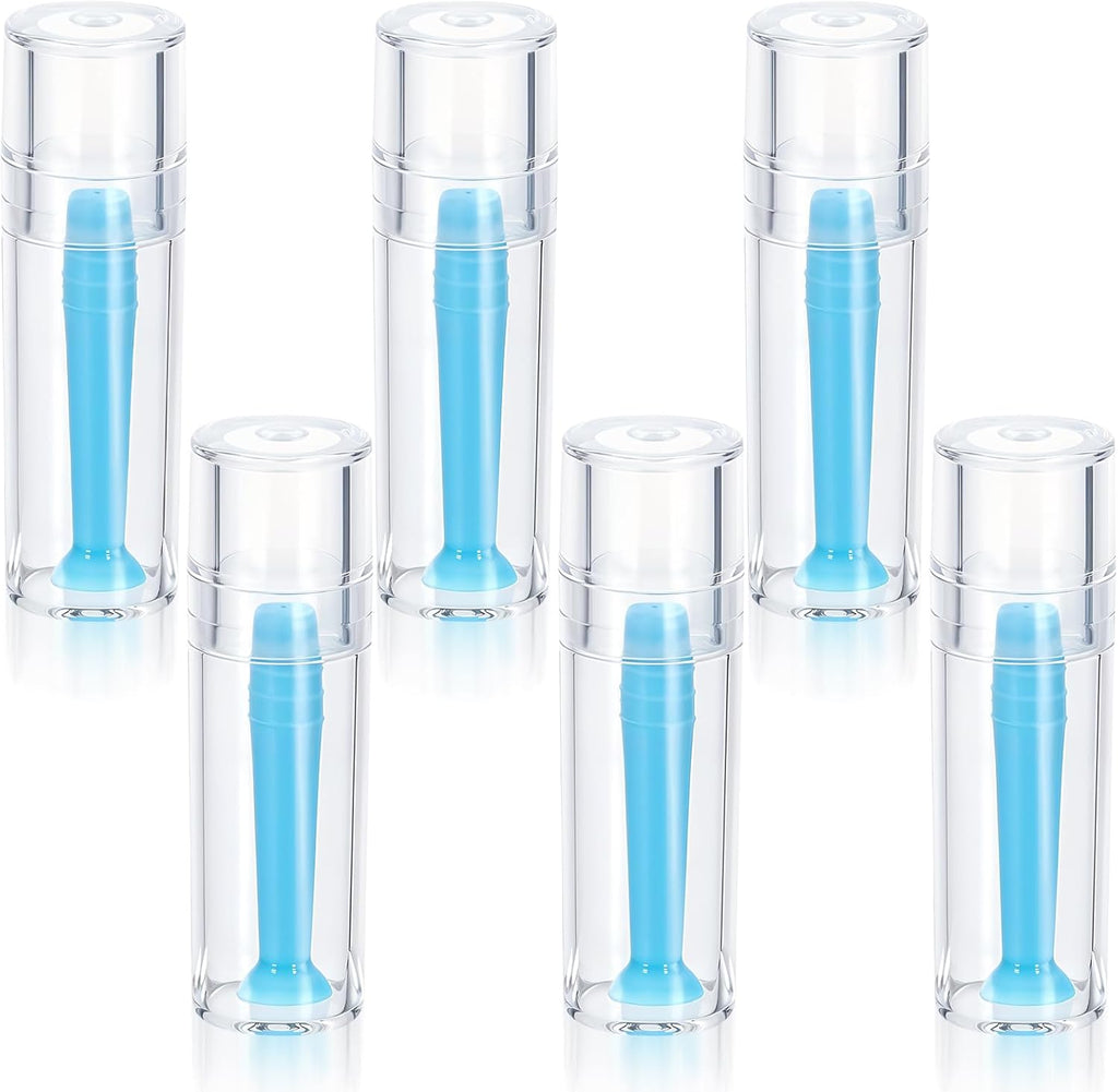 JIEYAO 6Pcs Contact Lens Remover Tool, Hard Contact Lens Plunger Silicone Eye Suction Cup Scleral Lenses Removal Tool for RGP (Blue)