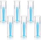 JIEYAO 6Pcs Contact Lens Remover Tool, Hard Contact Lens Plunger Silicone Eye Suction Cup Scleral Lenses Removal Tool for RGP (Blue)