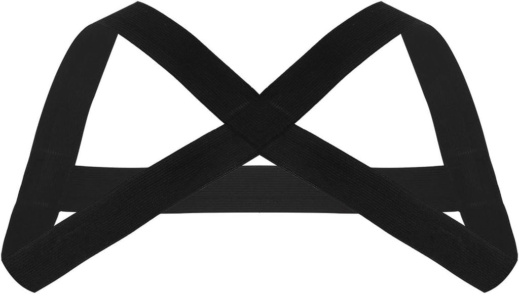 ACSUSS Men's Criss-Cross Elastic Nylon Double Shoulder Chest Muscle Support Brace