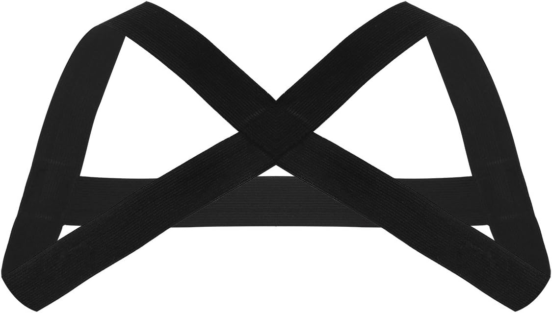 ACSUSS Men's Criss-Cross Elastic Nylon Double Shoulder Chest Muscle Support Brace