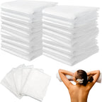Atarvana 50pcs Disposable Plastic Sheeting for Body Wrap Top Open 83''×47'' Plastic Sheeting for Film Bathtub Bag, Home Bathtub, SPA, Beauty Salon- Soft & Tear-Resistant