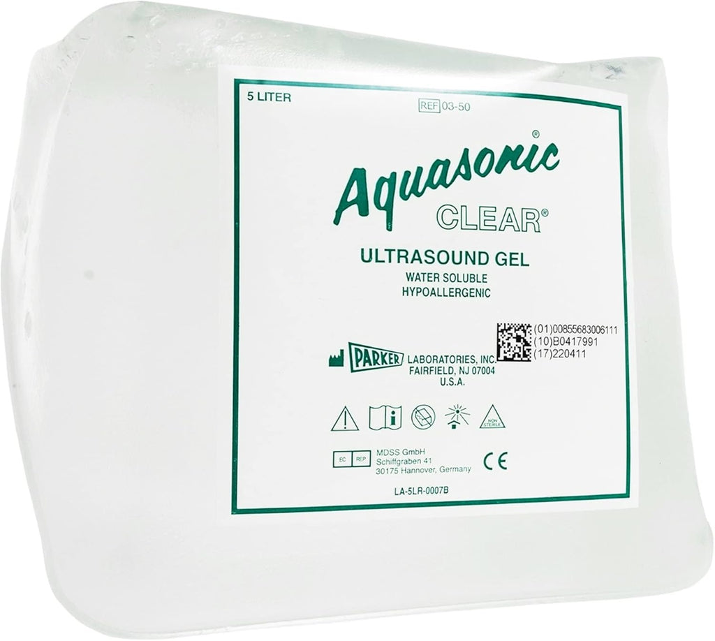 Parker W60693L5 Aquasonic Clear Ultrasound Gel, 5 Liter, 1 Count