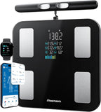 Smart Scale for Body Weight, FSA&HSA Eligible 8-Electrode Body Composition Scale with BMI Body Fat Muscle Mass, Digital Bathroom Scale with 28 Metrics, Dual-Frequency BIA Analyzer with Smartphone App