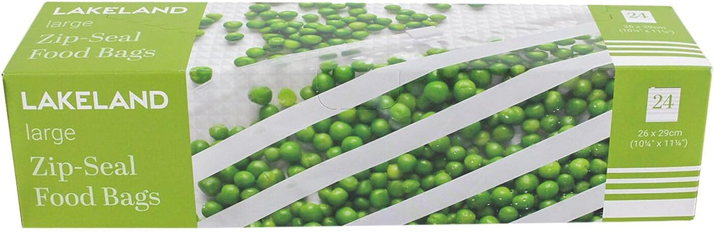 24 Lakeland Zip-Seal Food Storage Bags 26 x 29cm