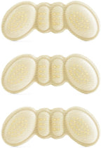 3 Pair Wing Design Heel Grips Foam Cushion Pads for High Heels