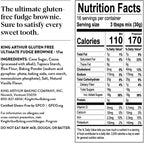 King Arthur Gluten-Free Fudge Brownie Mix, Certified Gluten-Free, Non-GMO Project Verified, Certified Kosher, 17 Oz