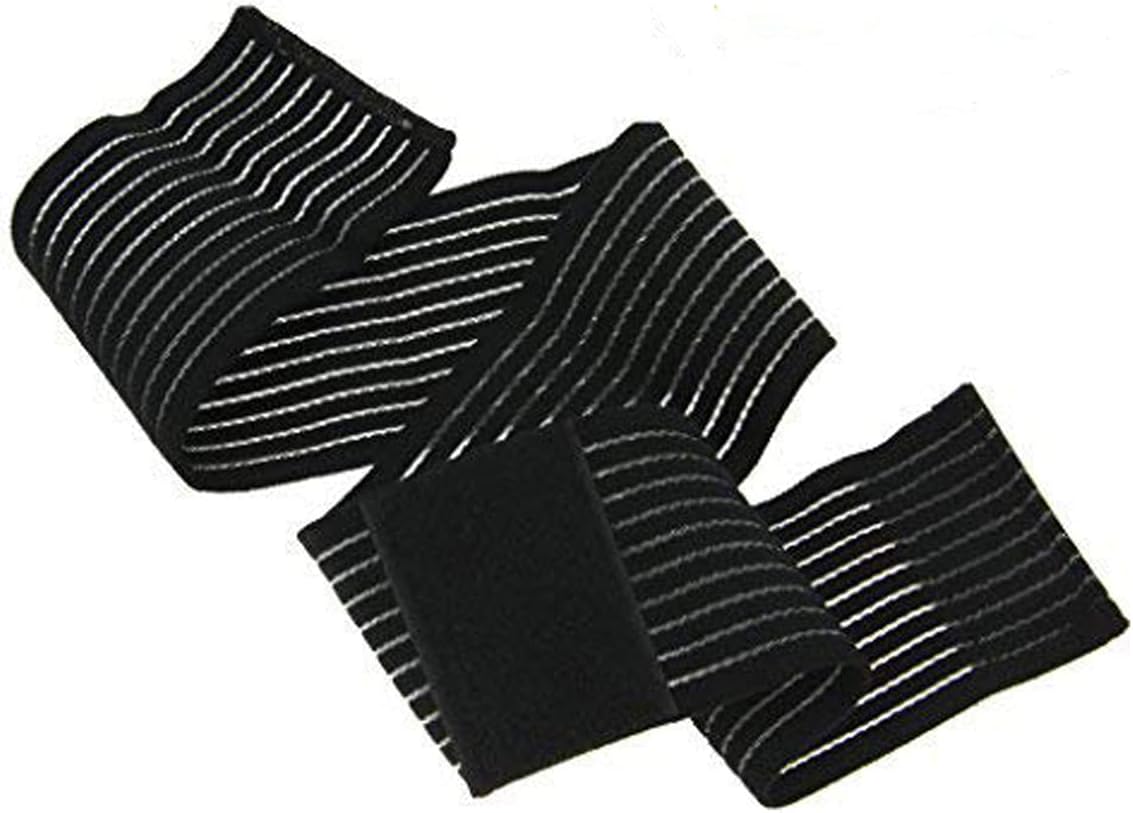 BXT A Pair (2 Pieces) Elastic Breathable Wrap Ankle Support Brace Compression Knee Elbow Wrist Ankle Hand Support Wrap Sports Bandage Strap with Hook & Loop Fastener Straps