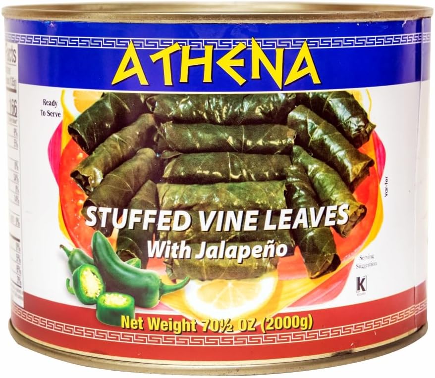 Athena Grape and Vine Stuffed Leaves (Stuffed Vine Leaves) with Jalepeno