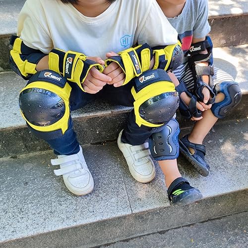 JBM Adult & Kids Knee Pads Elbow Pads and Wrist Guards for Inline Skating, Roller Skating, Skateboarding, Scootering