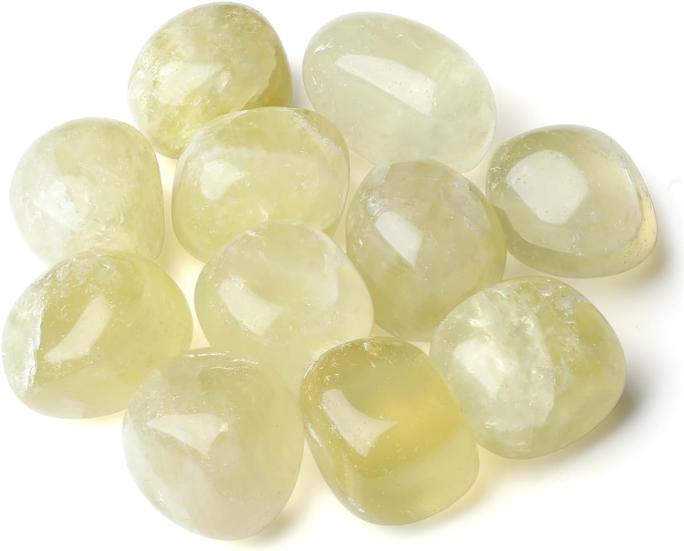 YATOJUZI Citrine Bulk Natural Healing Crystals Tumbled Polished Pocket Stones Crystal for Energy Reiki Tumbling Cabbing Balancing Decoration Home Decor Gemstones Meditation Therapy 100g