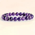 Natural Gemstone Bracelet - Handcrafted Crystal Beads for Men & Women, Healing Stone Jewelry with Gift Box, Unscented Solid Beads for Daily Wear (Friendship/Birthday Gift)