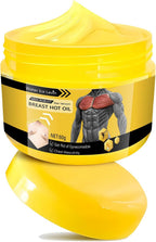 2PCS Bee Venom Gynecomastia Oil, Bee Venom Gynecomastia Cream, 2025 New Chest Muscles Bee Venom Oil,Strengthen The Chest Muscles 50G*2