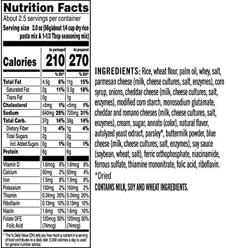 Rice-A-Roni Creamy Four Cheese -12 Pack, 6.4 Ounce (Pack of 12)