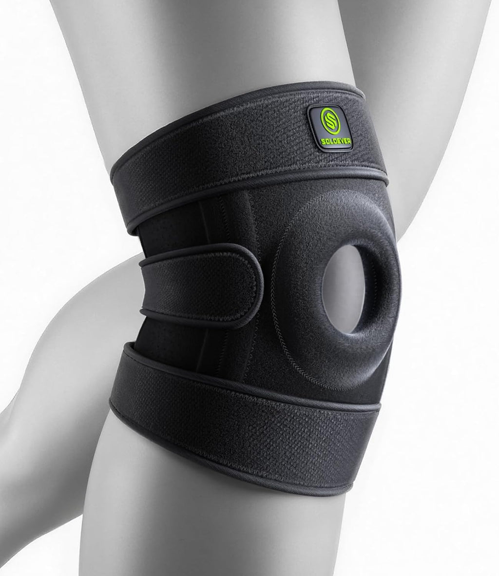 Plus Size Knee Brace with Side Stabilizers & Patella Gel Pads for Men & Women, Adjustable Knee Support for Knee Pain, Injury Recovery, Maximum Support for Running, Sports & Joint Pain Relief