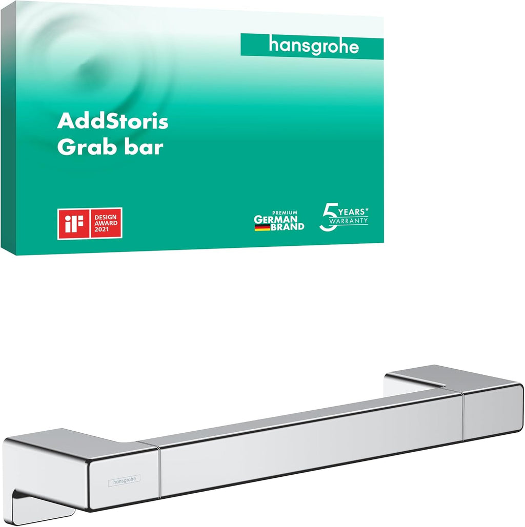 hansgrohe AddStoris Towel Bar, 12" in Chrome