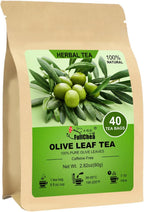 FullChea - Olive Leaf Tea, 40 Teabags - Premium Dried Olive Leaves - Non-GMO - Natural Caffeine-Free Herbal Tea - Rich in Antioxidants for Daily Wellness