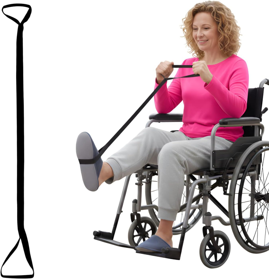 35" Leg Lifter for Mobility - Durable Strap w/Multi Loops | Post Surgery Aid for Hip, Knee & Wheelchair Patients | Easy Bed, Car & Couch Transfer