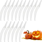 16pcs Halloween pumpkin teeth decorations,Halloween plastic fake pumpkin teeth,Halloween monster teeth pumpkin fangs decoration kit