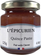 Quince Paste French Imported confit for cheeses 4.4 oz jar by l'Epicurien France, One