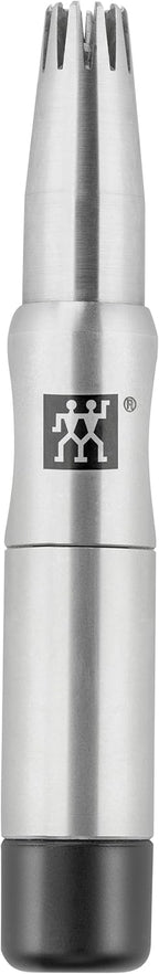 ZWILLING Beauty Rotary Nose and Ear Hair Trimmer, Travel Size, Matte, Premium Hair Removal, Silver
